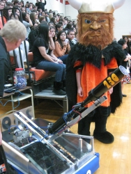 Gaelhawks Spread Pep With T-shirt Cannon!